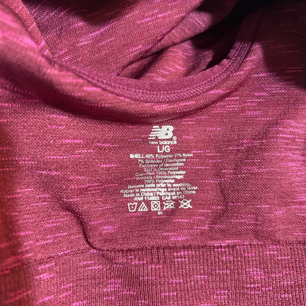 New Balance Maroon Athletic Top